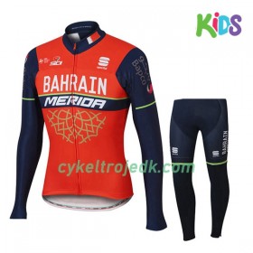 Cykeltøj Langærmet + Cykelbuks Lang Børn 2017 Bahrain-Merida N001